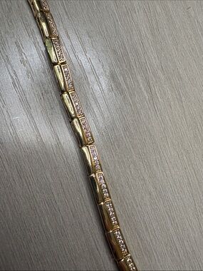 Gold-Tone Crystal Station Bracelet - Women